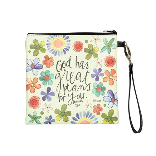Square Wristlet-God Has Great Plans For You (7