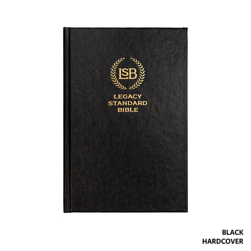 LSB Legacy Standard Bible Single Column Text Only Bible-Black Hardcover