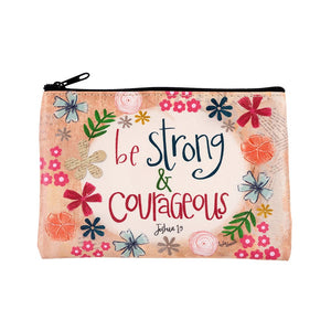 Coin Purse-Be Strong & Courageous (4.25 x 6")