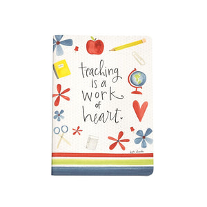 Journal-Teaching Is A Work Of Heart-Softcover (6 x 8.5)