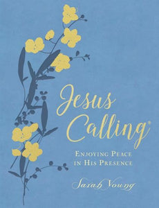Jesus Calling Large Print (Deluxe)-Light Blue Leathersoft