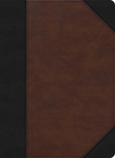 CSB Verse-by-Verse Reference Bible-Black/Brown LeatherTouch