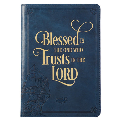 Journal-Classic LuxLeather-Blessed is the One Who Trusts Jer. 17:7