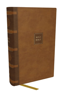 KJV Compact Reference Bible (Comfort Print)-Brown Leathersoft