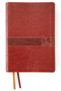 NIV Student Bible (Comfort Print)-Brown Leathersoft