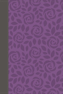 NIV Thinline Bible/Giant Print (Comfort Print)-Gray/Purple Leathersoft