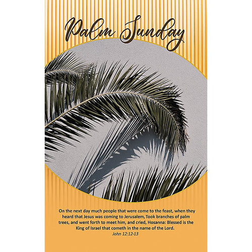 Bulletin-Took Branches Of Palm Leaves/Palm Sunday (Pack Of 100)