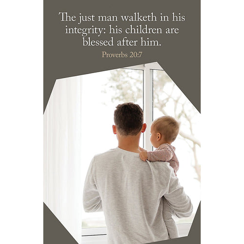Bulletin-Honoring Our Fathers/This Just Man Walketh In His Integrity (Pack Of 100)