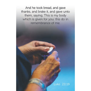 Bulletin-In Remembrance Of Me/And He Took Bread And Gave Thanks (Pack Of 100)