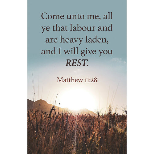 Bulletin-Come Unto Me All Ye That Labour (Pack Of 100)