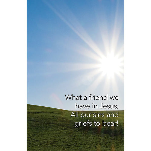 Bulletin-What A Friend We Have In Jesus (Pack Of 100)
