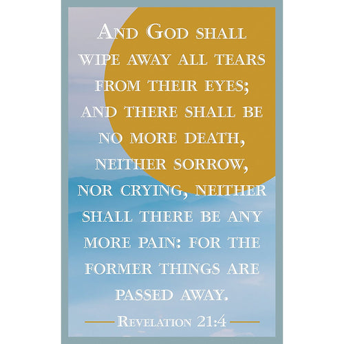 Bulletin-And God Shall Wipe Away All Tears (Pack Of 100)