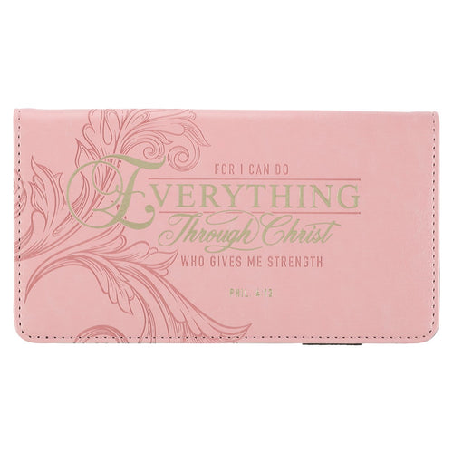 Checkbook/Wallet-Everything Through Christ-Pink