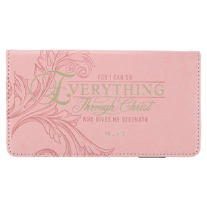 Checkbook/Wallet-Everything Through Christ-Pink