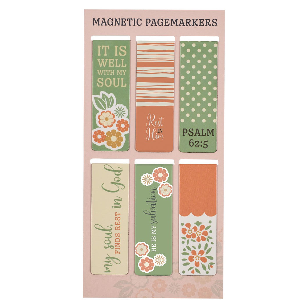 Magnetic Pagemarker Set-It Is Well With My Soul (Set of 6)