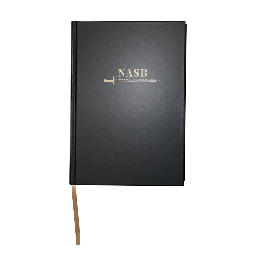 NASB 1995 Large Print Wide Margin Bible-Black Hardcover