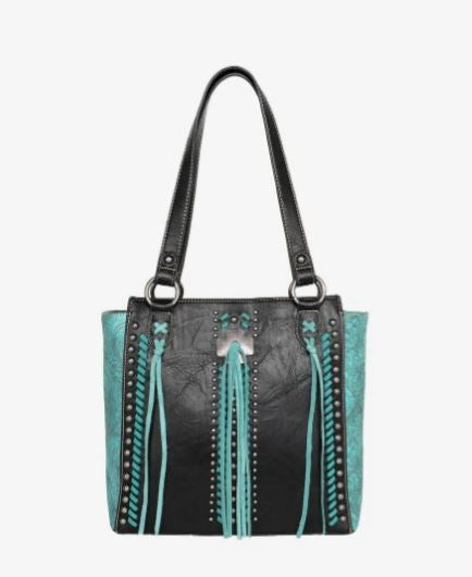 Tote-Cross With Tassel (Concealed Carry)-Black