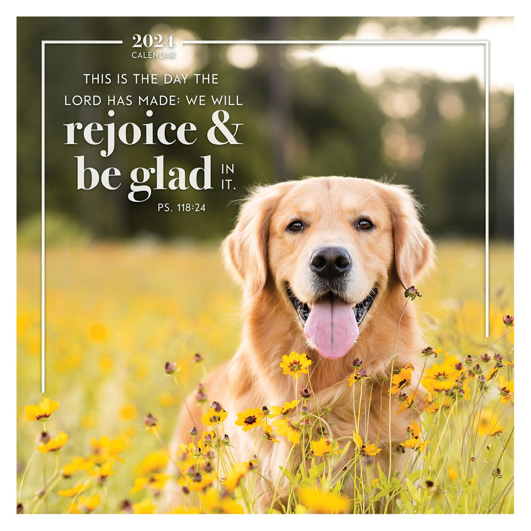 2024 Large Wall Calendar-Rejoice In The Lord-Psalm 118:24