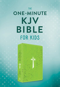 KJV The One-Minute Bible For Kids-Neon Green Cross DiCarta