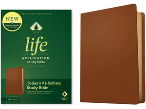 NLT Life Application Study Bible (Third Edition) (RL)-Brown Genuine Leather