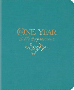 NLT The One Year Bible Expressions-Tidewater Teal LeatherLike