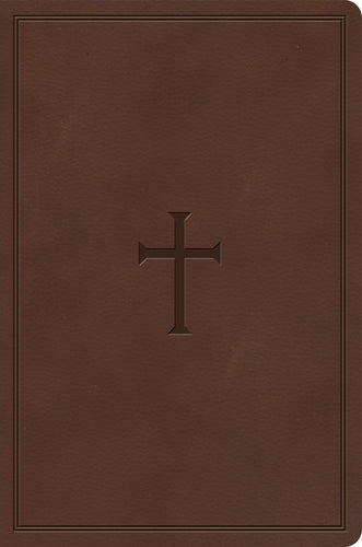CSB Giant Print Reference Bible-Brown LeatherTouch