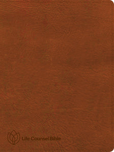 CSB Life Counsel Bible-Burnt Sienna LeatherTouch Indexed