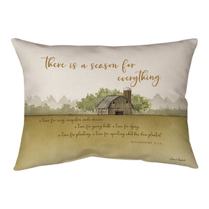 Pillow-Farm/There Is  A Season For Everything (18" x 13")