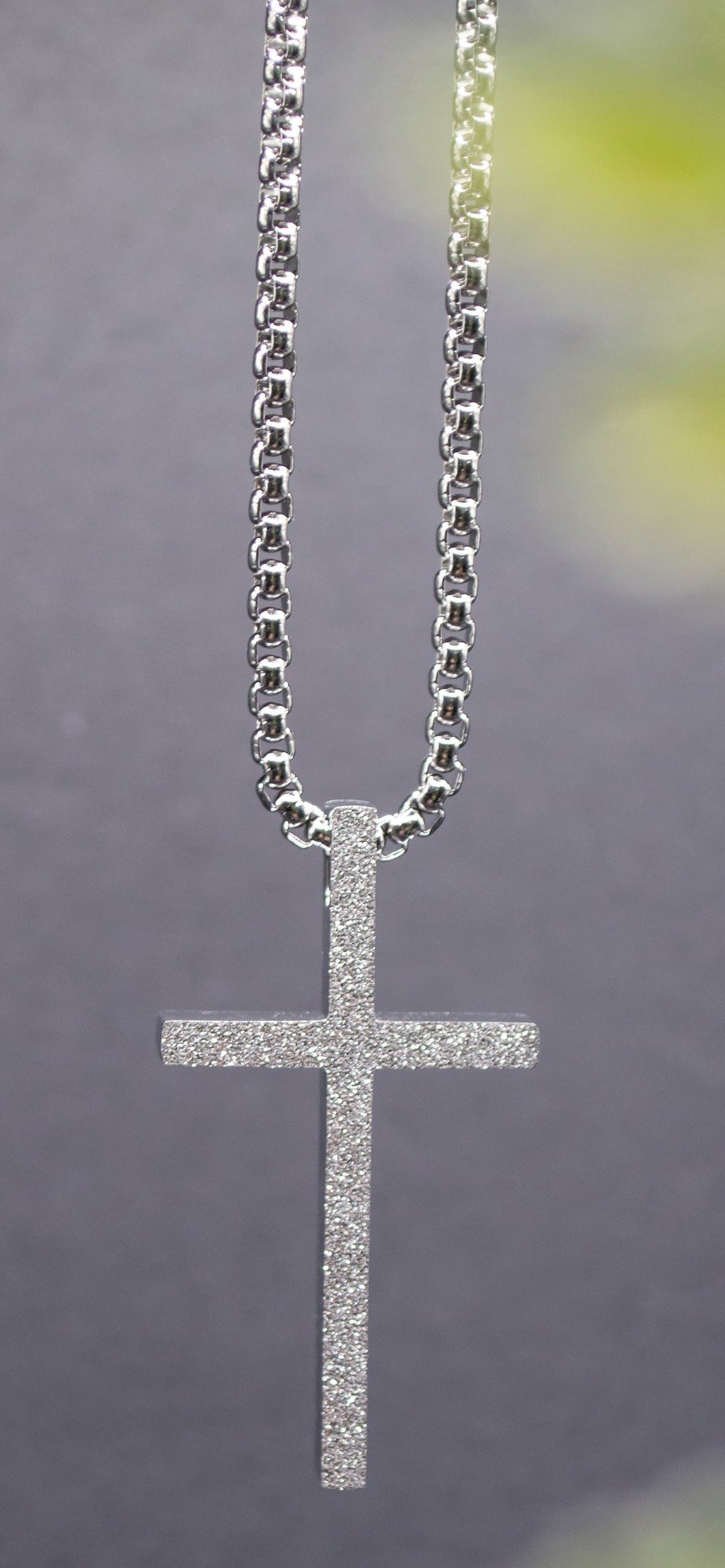 Necklace-Eden Merry-Sparkle Cross-Silver