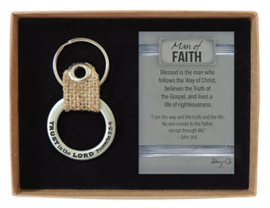 Keyring-Man Of Faith/Boxed