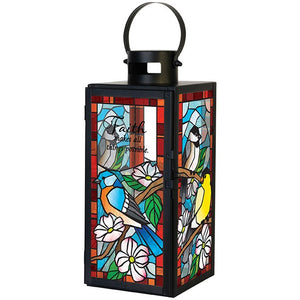 Lantern-Stained Glass-Faith (14" x 5" x 5")