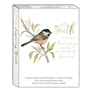 Card-Boxed-Shared Blessings-Encouragement-Inspiring Birds (Box Of 12)