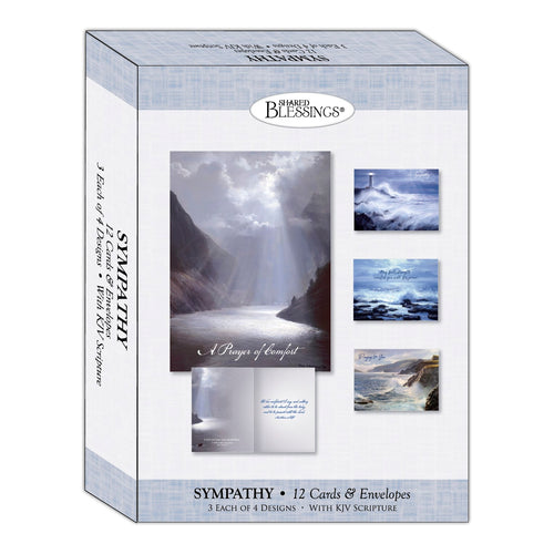 Card-Boxed-Shared Blessings-Sympathy-Coastlines (Box Of 12)