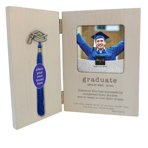 Frame-Graduate-Hinged w/Place For Tassel (Holds 4 x 4 Photo)