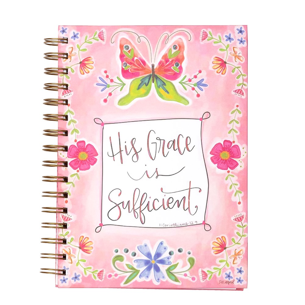 Journal-Wirebound-His Grace Is Sufficient (8.5