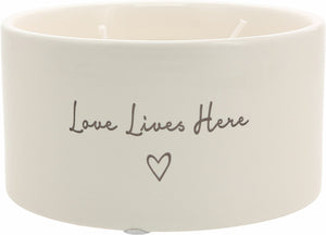Candle-Love Lives Here-Double Wick-10oz