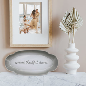 Serving Tray-Grateful Thankful Blessed-12"