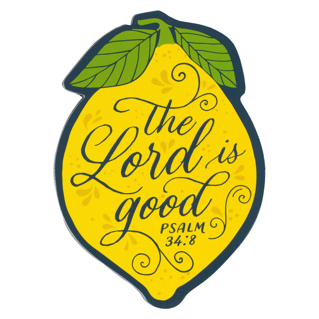 Magnet-Yellow Lemon-The Lord is Good Ps. 34:8